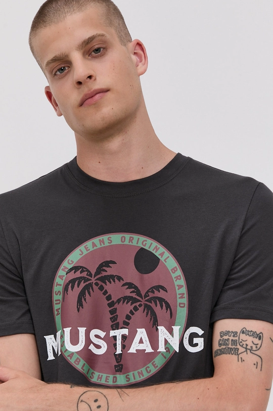 Mustang T-shirt bawełniany Męski