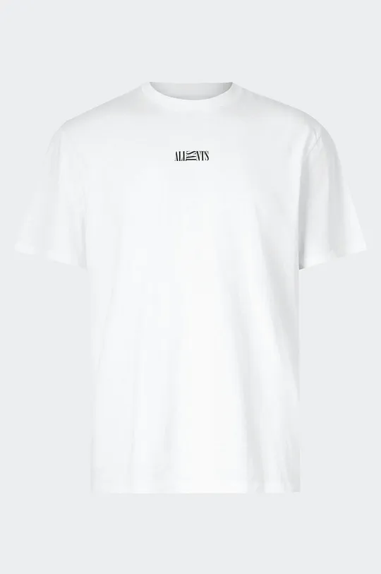 AllSaints T-shirt bawełniany OPPOSITION SS CREW biały