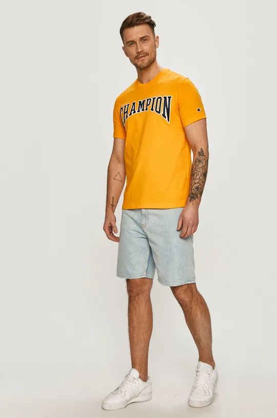 Champion - T-shirt 215750 pomarańczowy
