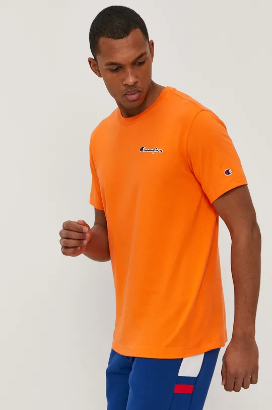 Champion - T-shirt 215940 pomarańczowy