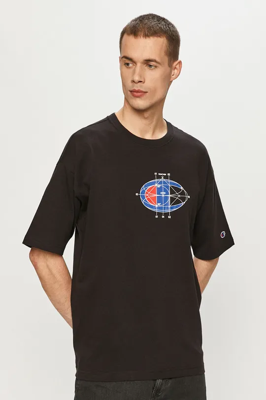czarny Champion T-shirt 214420 Męski