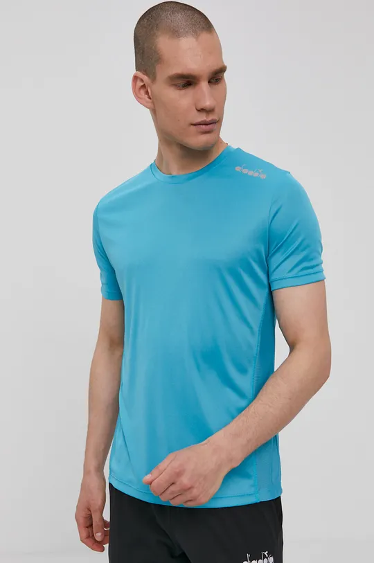 niebieski Diadora T-shirt Męski