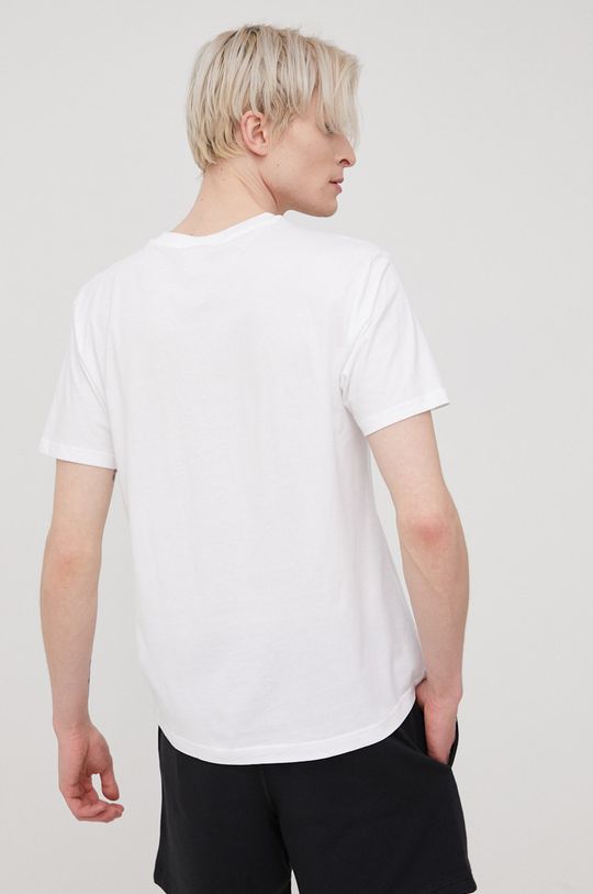 New Balance t-shirt bawełniany MT01567WT 100 % Bawełna