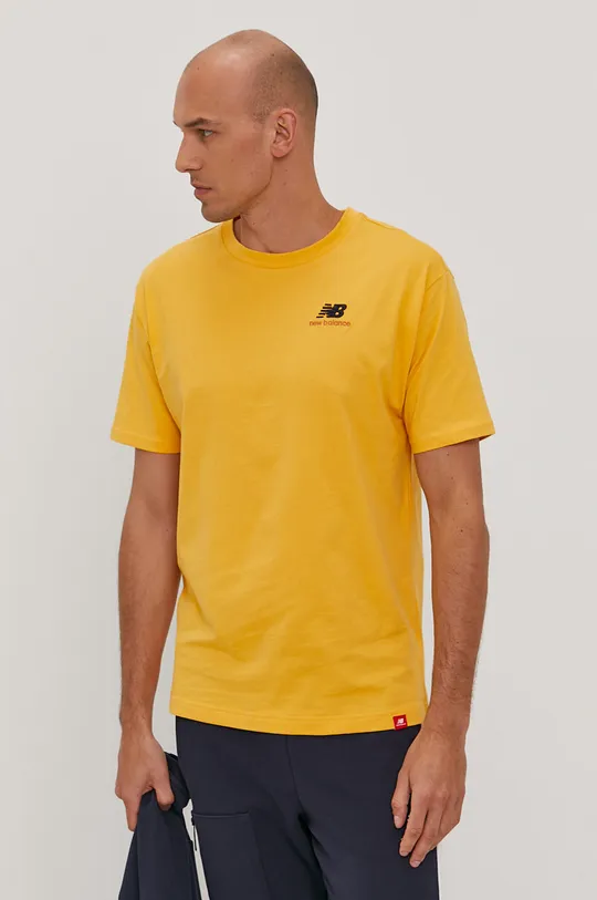 žltá Tričko New Balance MT11592ASE Pánsky