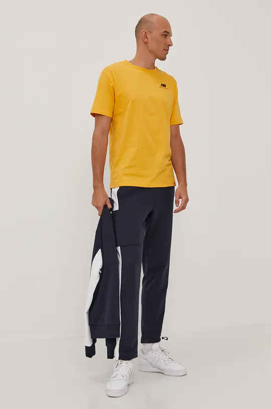 New Balance T-shirt MT11592ASE żółty