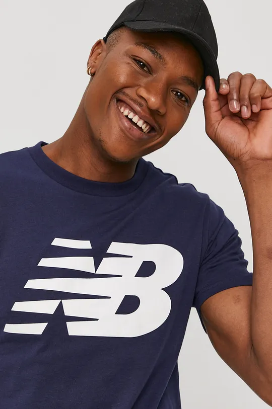 sötétkék New Balance t-shirt MT03919PGM Férfi