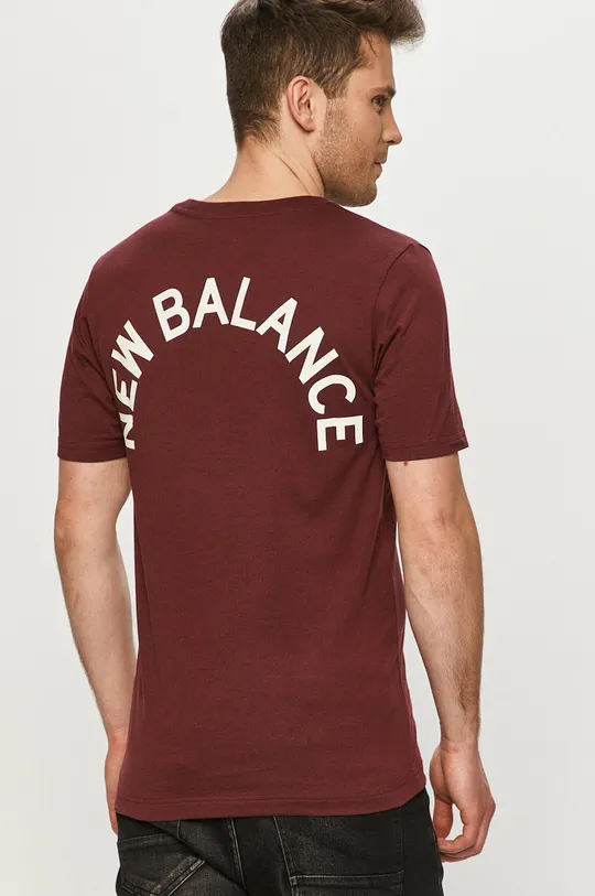 Tričko New Balance MT11985BG burgundské