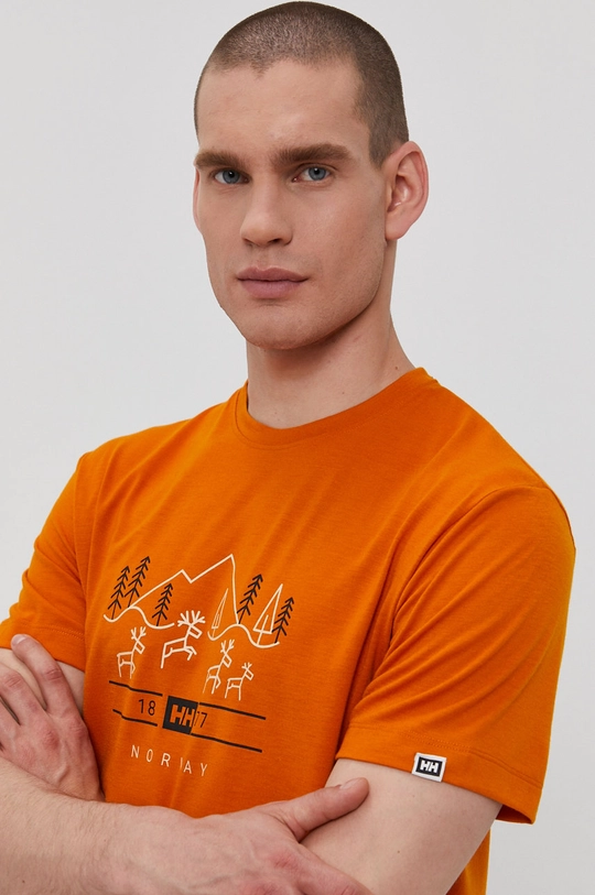 pomarańczowy Helly Hansen - T-shirt Męski