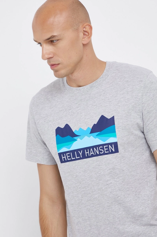 szary Helly Hansen t-shirt