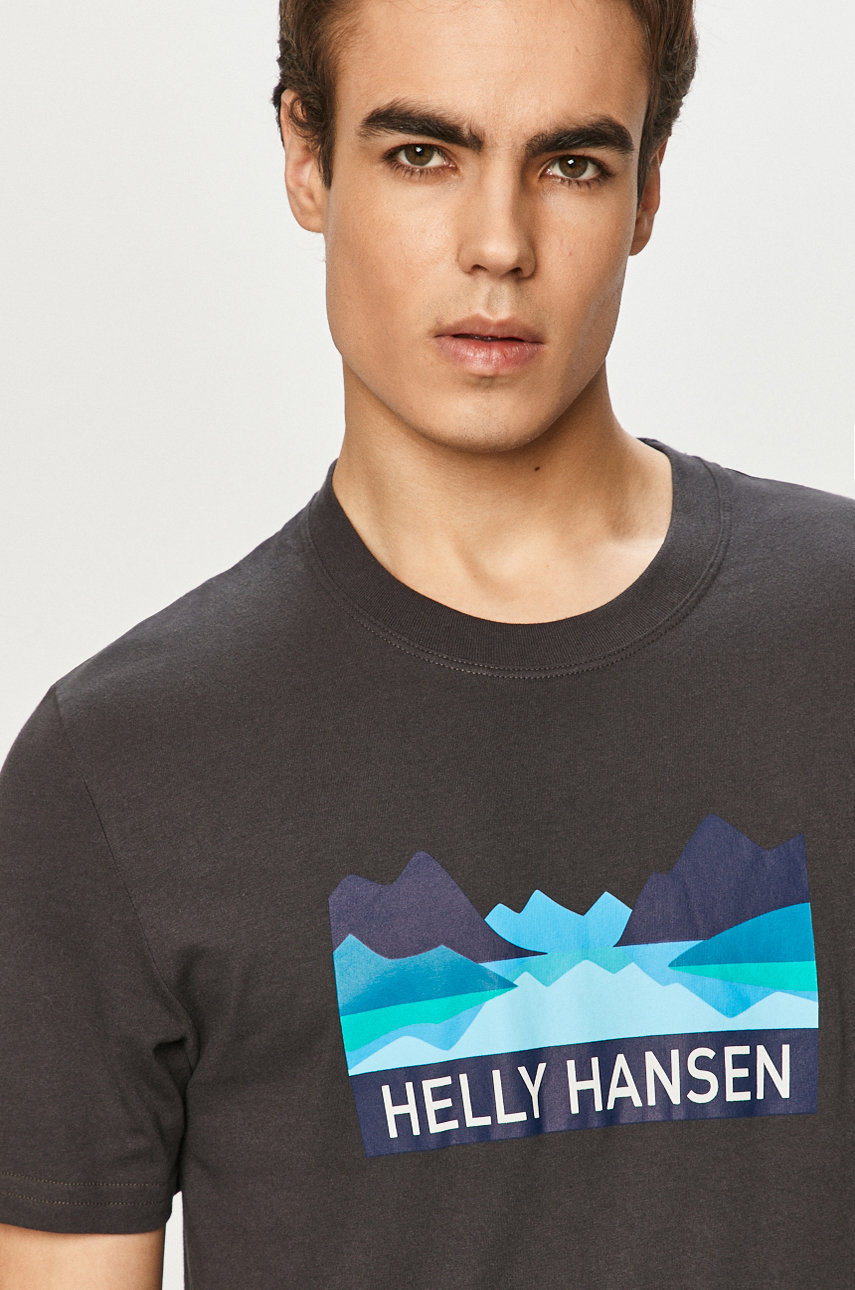 grafitowy Helly Hansen t-shirt