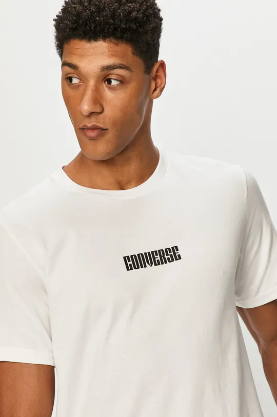 biały Converse - T-shirt