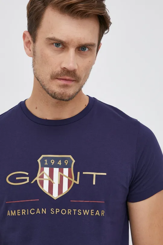 granatowy Gant T-shirt 2003099