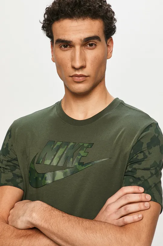 zelená Nike Sportswear - Tričko Pánsky