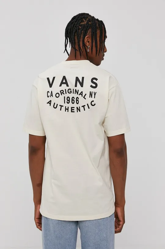 beżowy Vans T-shirt Męski