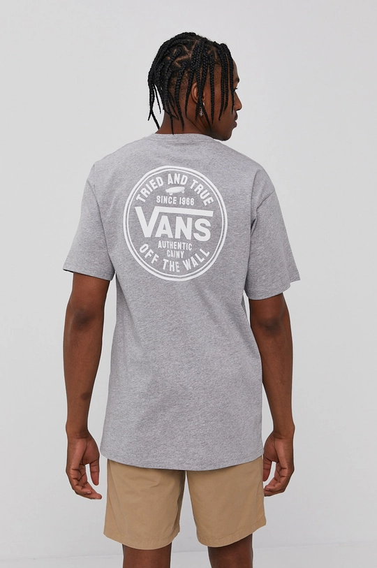 szary Vans T-shirt Męski