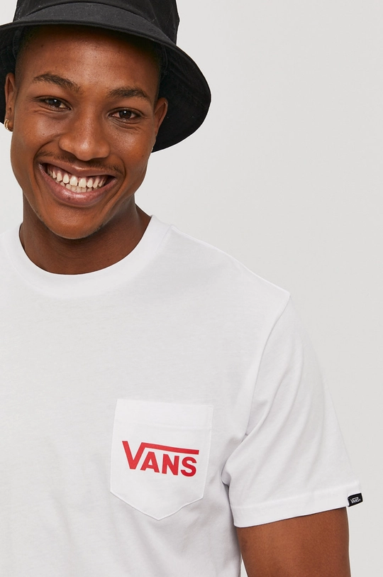 biały Vans T-shirt