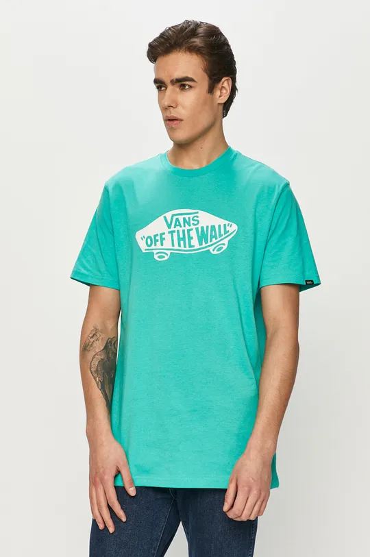turkusowy Vans - T-shirt Męski