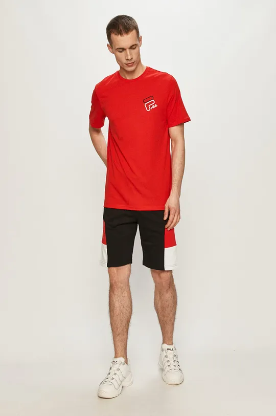 Fila - T-shirt czerwony