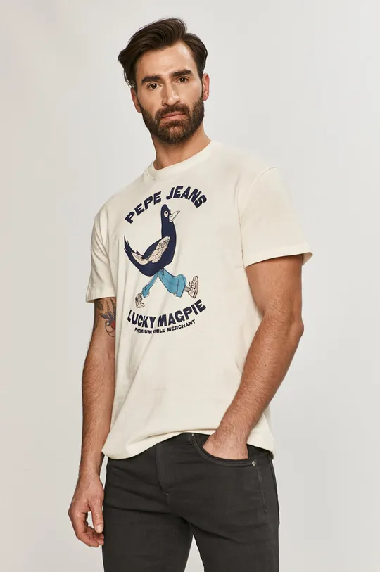 biały Pepe Jeans - T-shirt Bolton