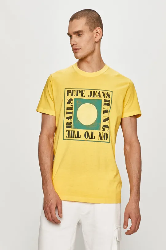 žltá Pepe Jeans - Tričko Morris