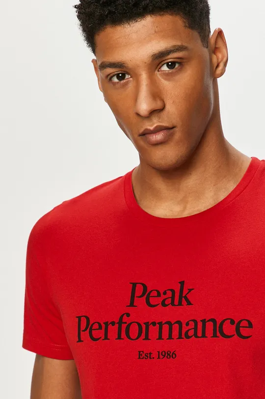 czerwony Peak Performance - T-shirt Męski