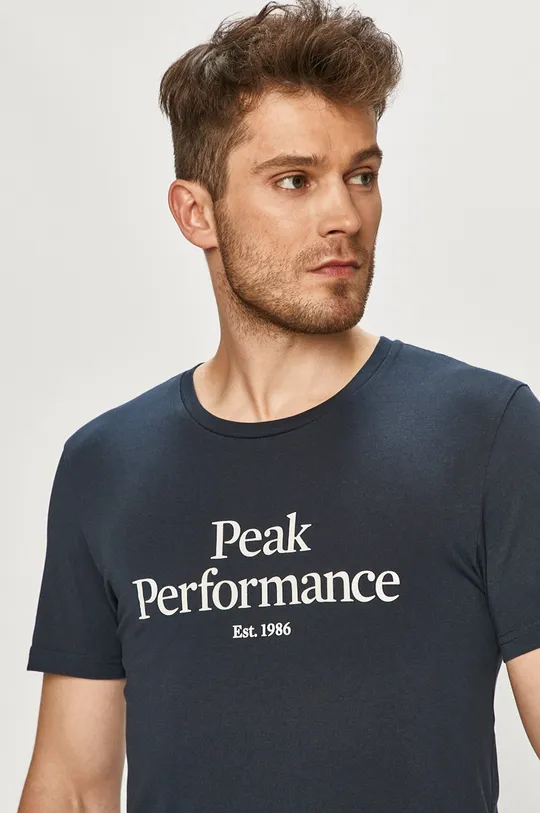 granatowy Peak Performance - T-shirt Męski