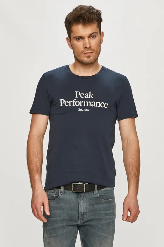 tmavomodrá Peak Performance - Tričko