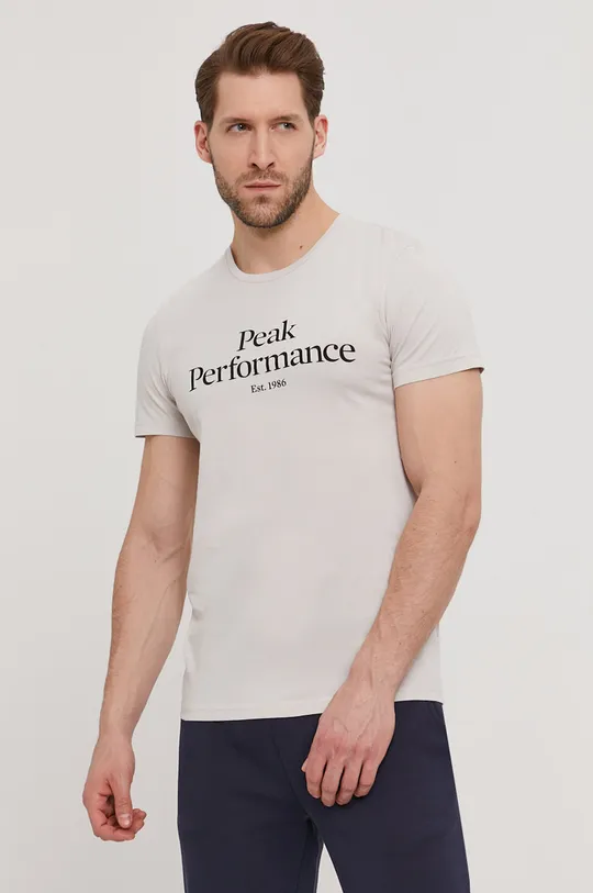 szary Peak Performance T-shirt Męski