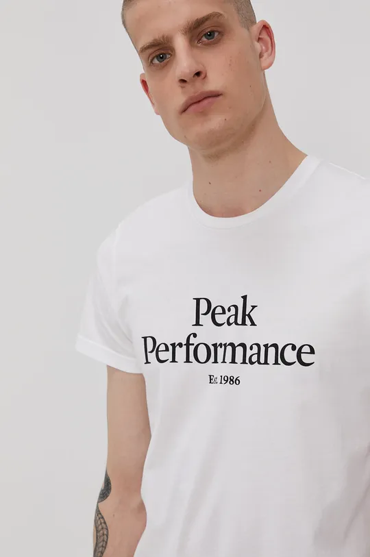 biela Tričko Peak Performance