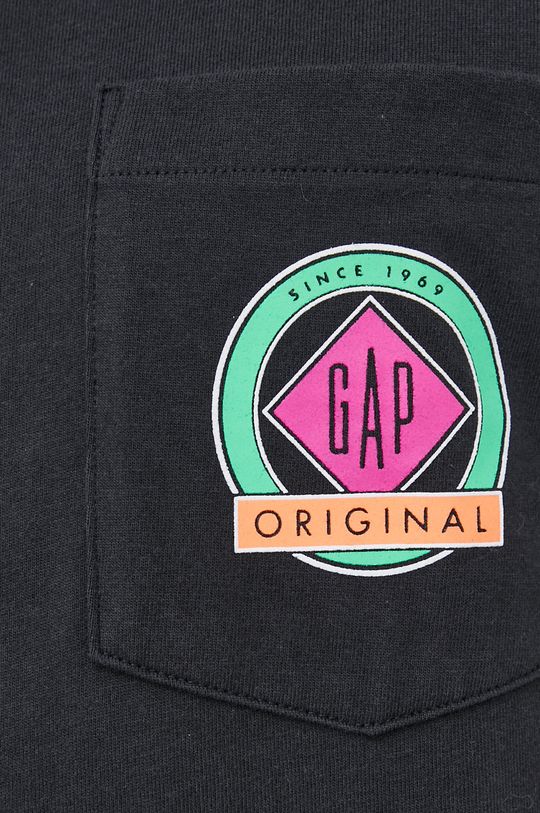 czarny GAP T-shirt bawełniany