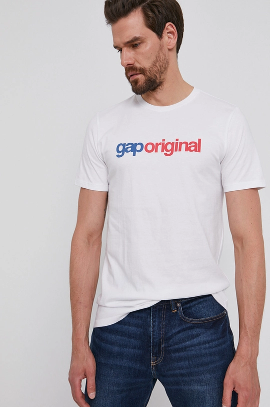 biały GAP T-shirt Męski