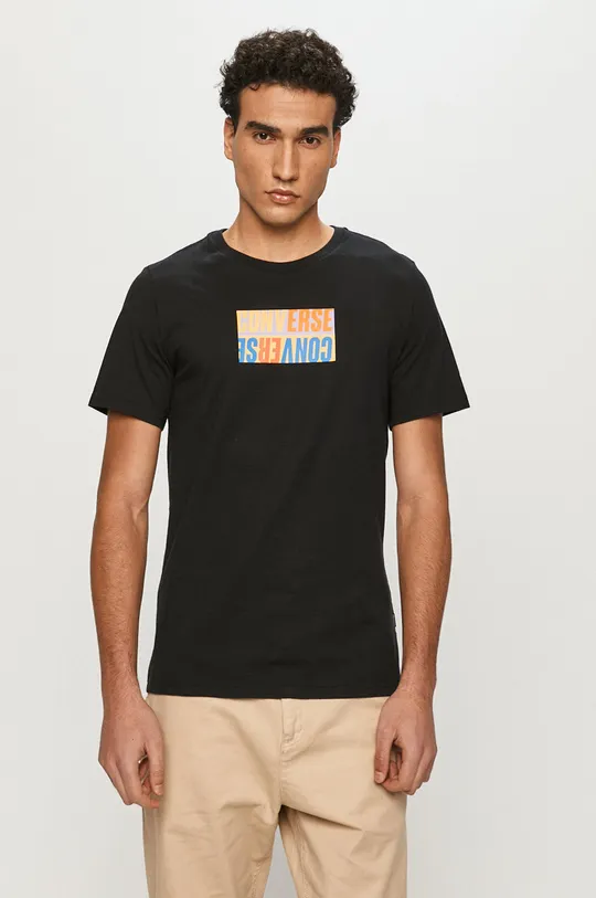 czarny Converse T-shirt Męski