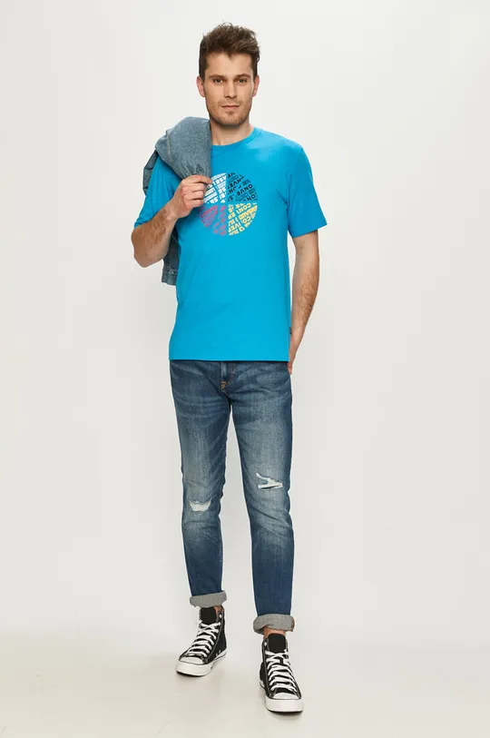 Converse T-shirt niebieski