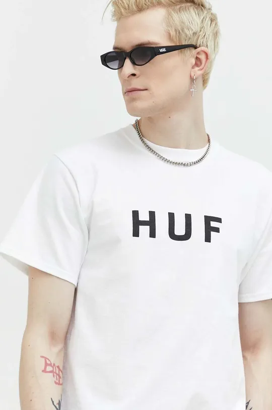 sivá Bavlnené tričko HUF