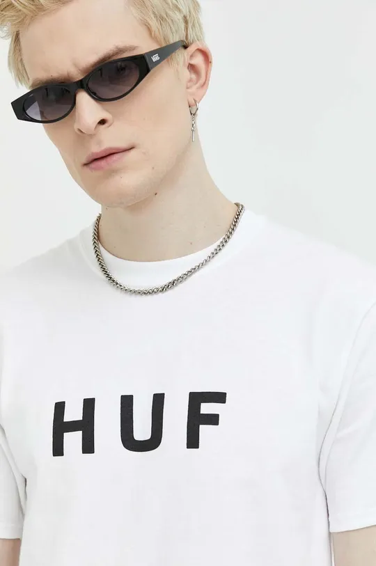 Βαμβακερό μπλουζάκι HUF Ανδρικά