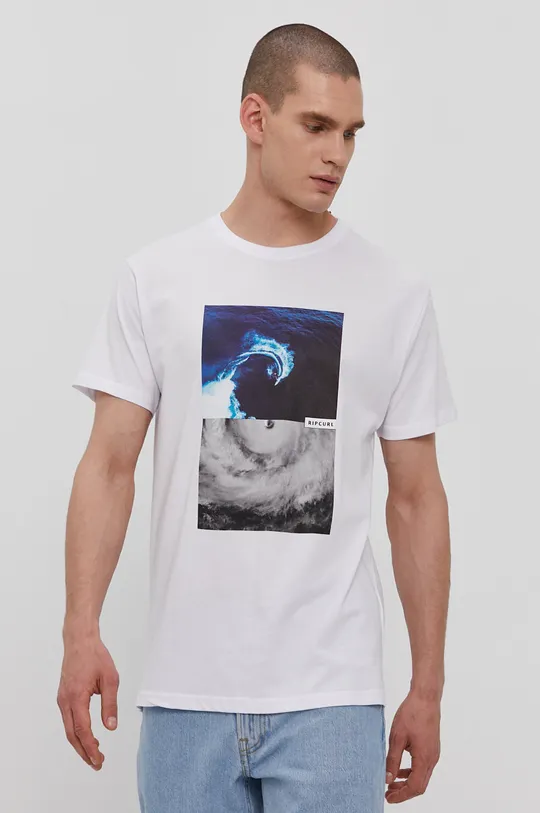 biały Rip Curl T-shirt Męski