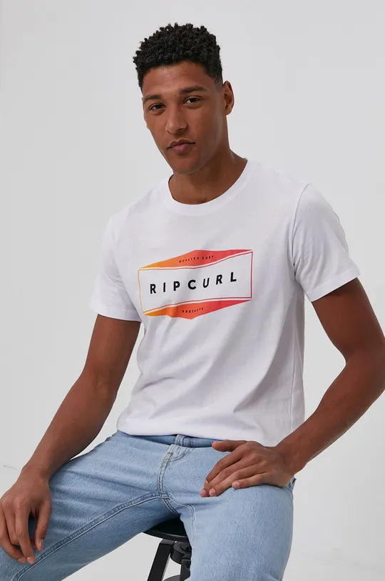 biały Rip Curl T-shirt Męski