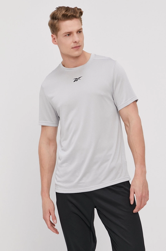 szary Reebok T-shirt GJ0702 Męski