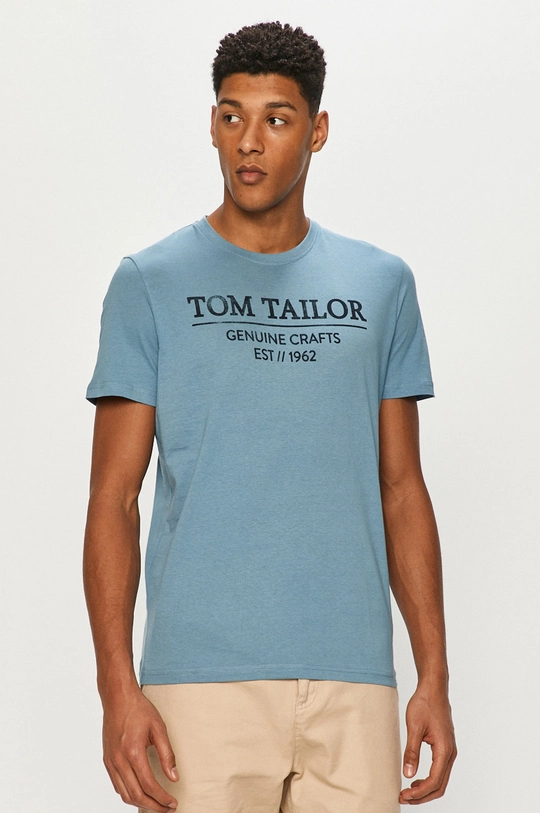 niebieski Tom Tailor T-shirt Męski