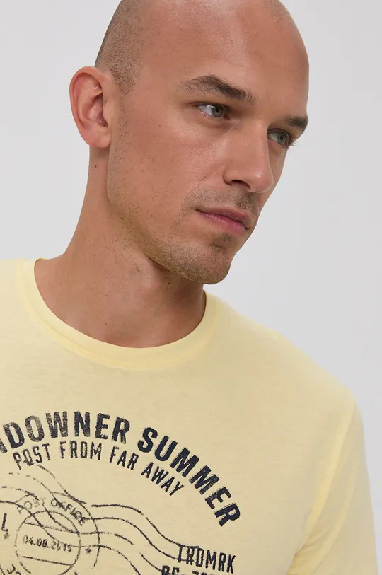жовтий Бавовняна футболка Tom Tailor