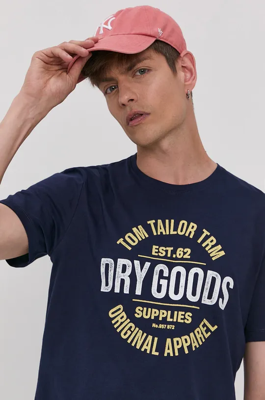 granatowy Tom Tailor T-shirt Męski
