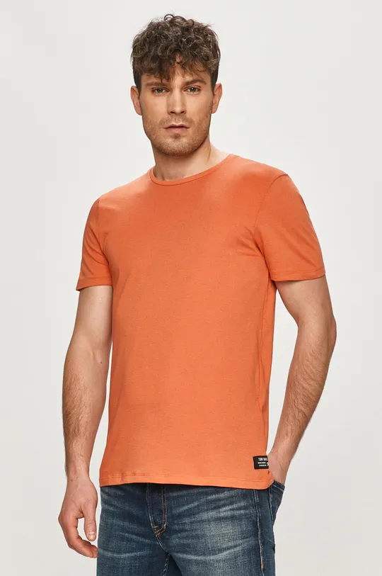 oranžová Tričko Tom Tailor Pánsky