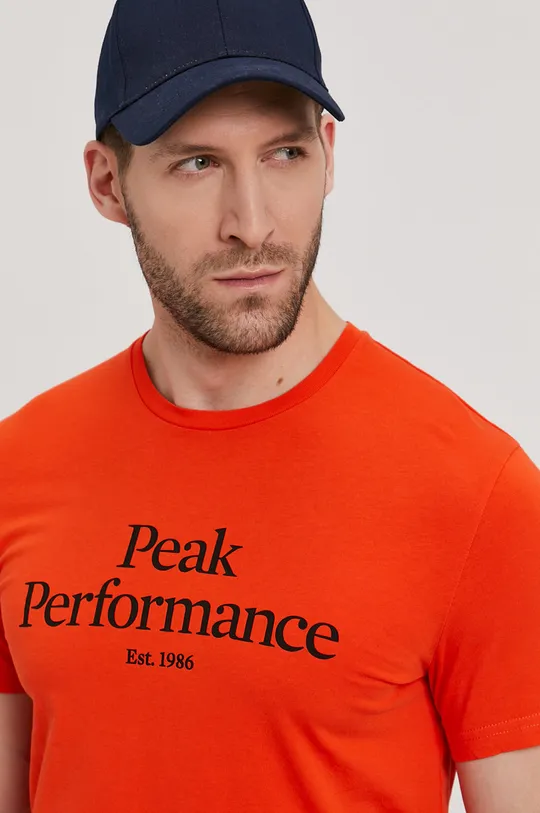 oranžová Tričko Peak Performance