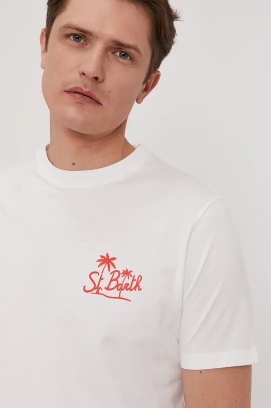 biały MC2 Saint Barth T-shirt Męski