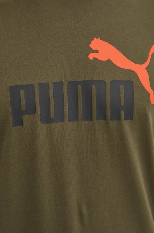 Bavlnené tričko Puma 586759 hnedá