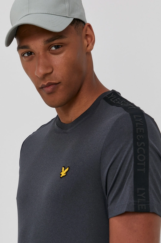 szary Lyle & Scott T-shirt Męski