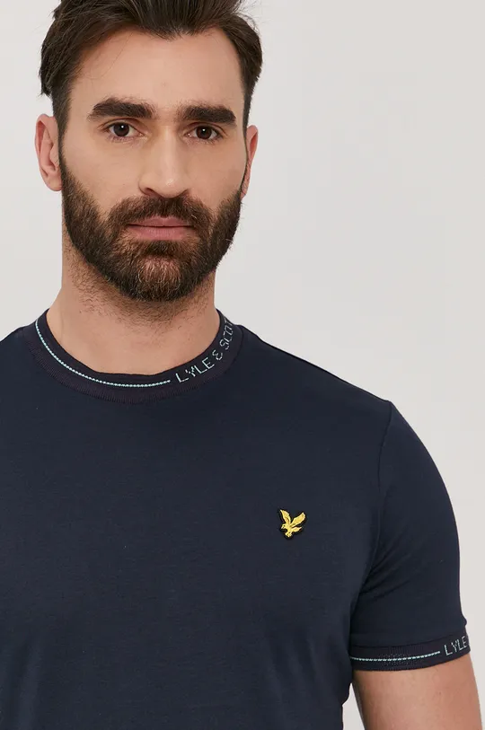 tmavomodrá Tričko Lyle & Scott