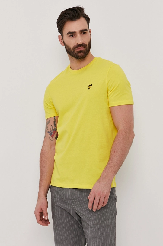 żółty Lyle & Scott T-shirt