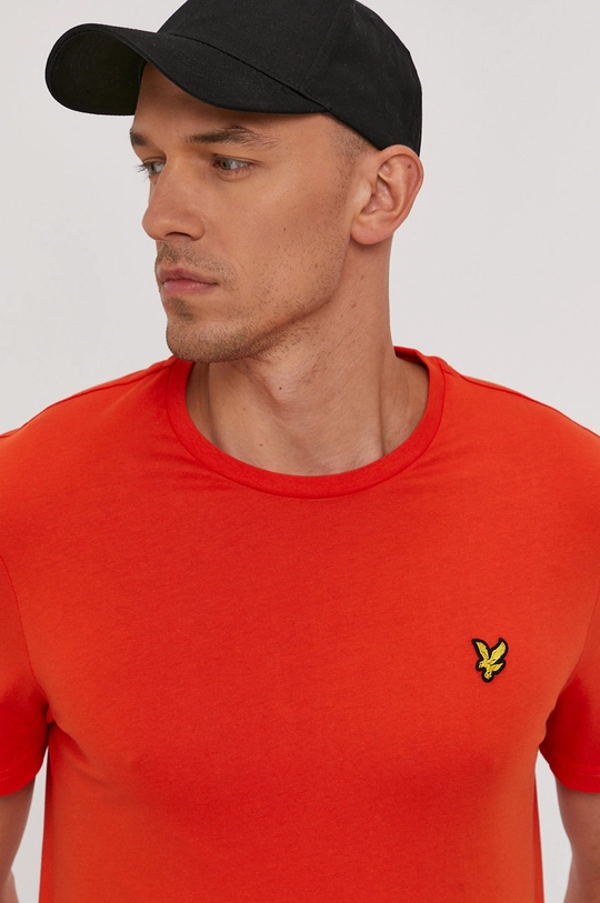 oranžová Tričko Lyle & Scott Pánsky