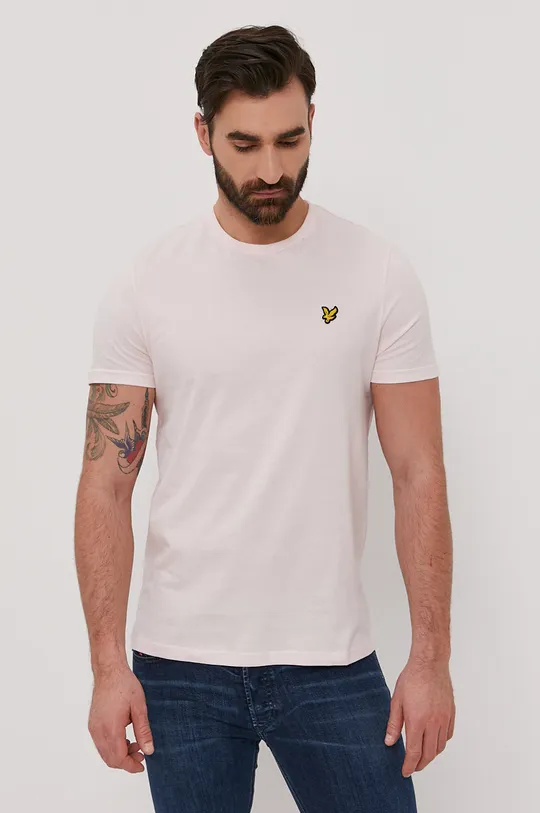 różowy Lyle & Scott T-shirt